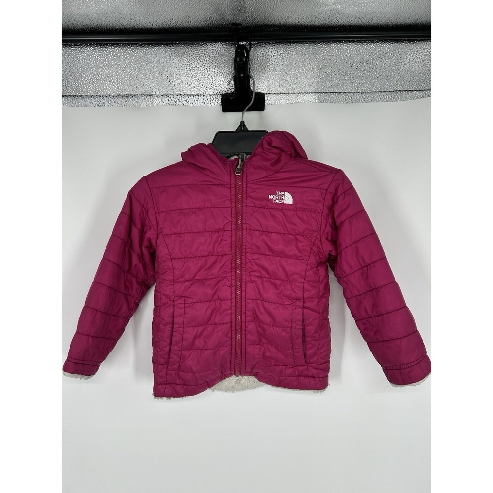 The North Face Reversible Puffer Jacket Sherpa Kids Toddler Toddlers Size 4 4T‎
